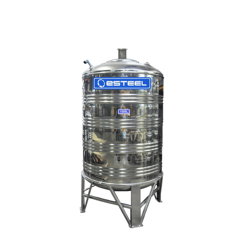 eTank Vertical Round Bottom Tank with Stand (3000L/660