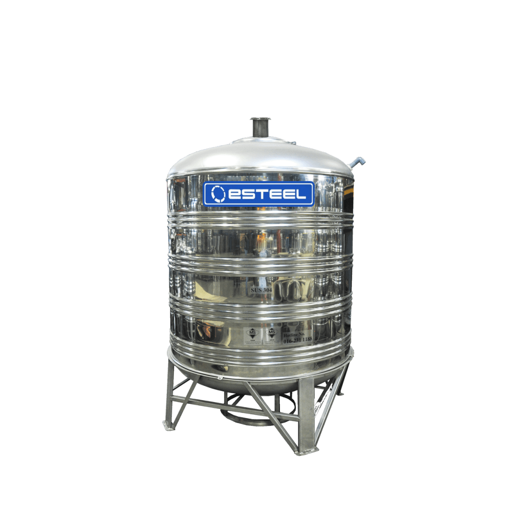 eTank Vertical Round Bottom Tank with Stand (3000L/660
